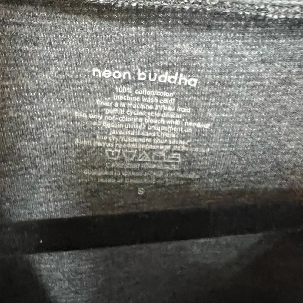 NEON BUDDHA Gray Rib Knit Athleisure Pullover, S - Picture 9 of 10